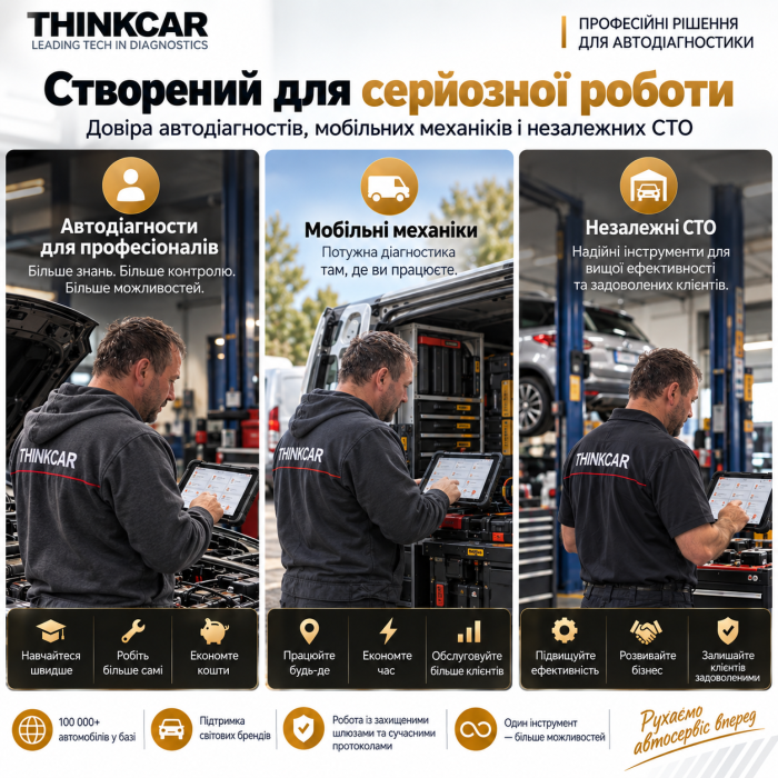 THINKCAR THINKSCAN 689BT PRO — професійний автосканер з J2534, Topology Map, ECU Coding та Active Test