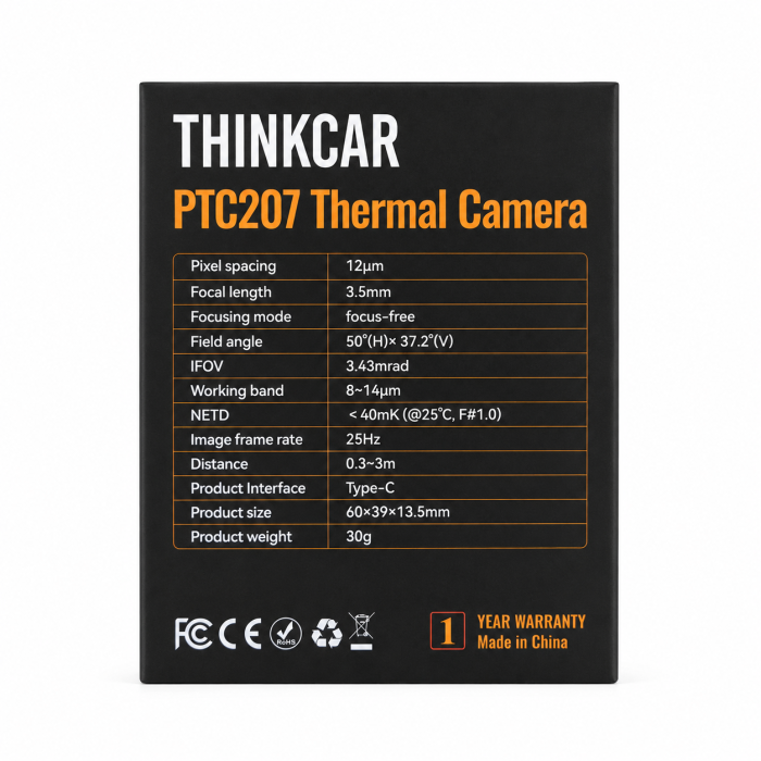 ThinkCar PTC207 — тепловизионный модуль для смартфона Android